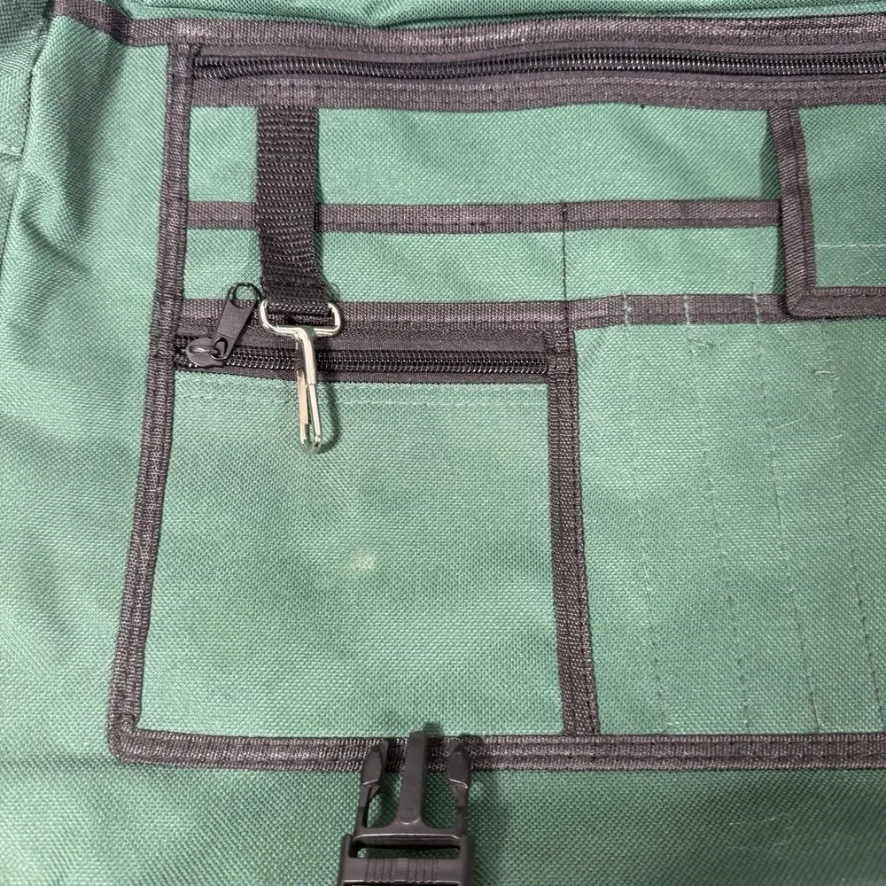 Unbranded Messenger Bag Unisex Large Green Tactical Patch Panel Utility Laptop